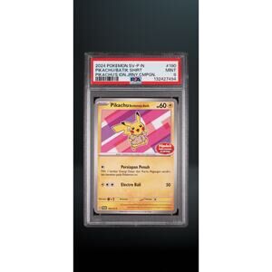 Pokemon Indonesian Journey Pink Pikachu Batik Shirt #190 PSA 9